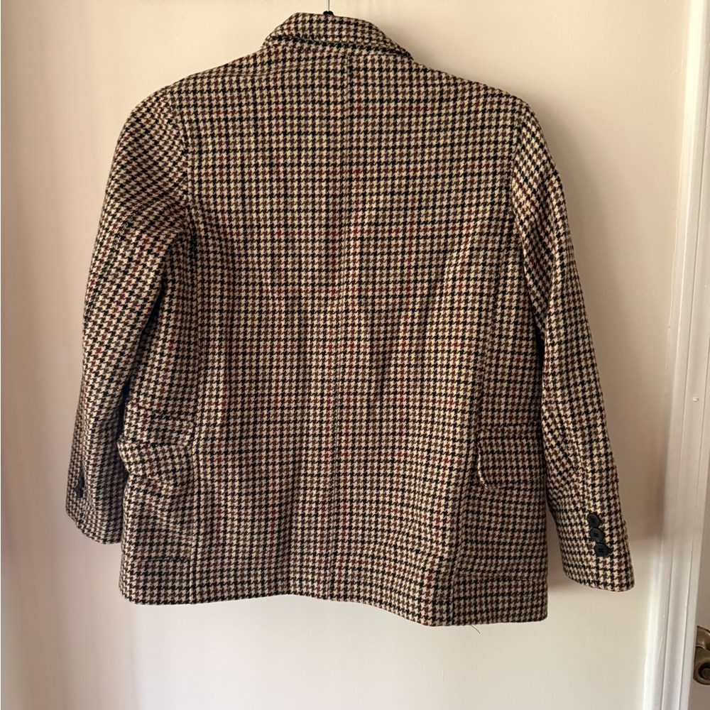 Zara kids Houndstooth Blazer in Black and Tan